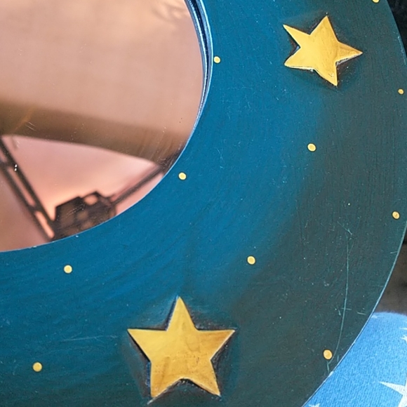 NWOT Beautiful Handmade Moon & Stars Mirror - Picture 4 of 5